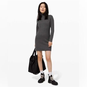 NWT Lululemon Keep it Cozy Dress in Graphite Grey